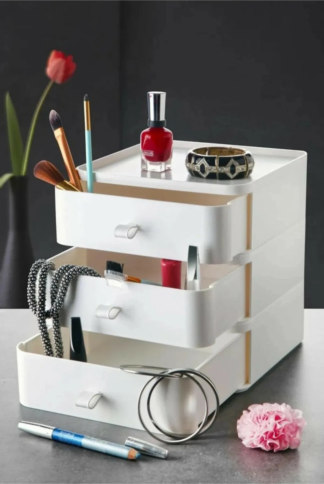 Organizues për make-up, i bardhë, Hermia, Byv