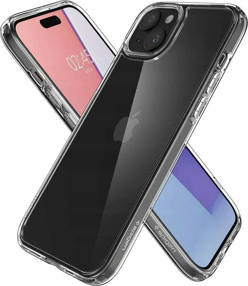 Mbështjellës Spigen Ultra Hybrid ACS08197 për iPhone 16 6.1\" (2024), crystal clear, plastik, transparent