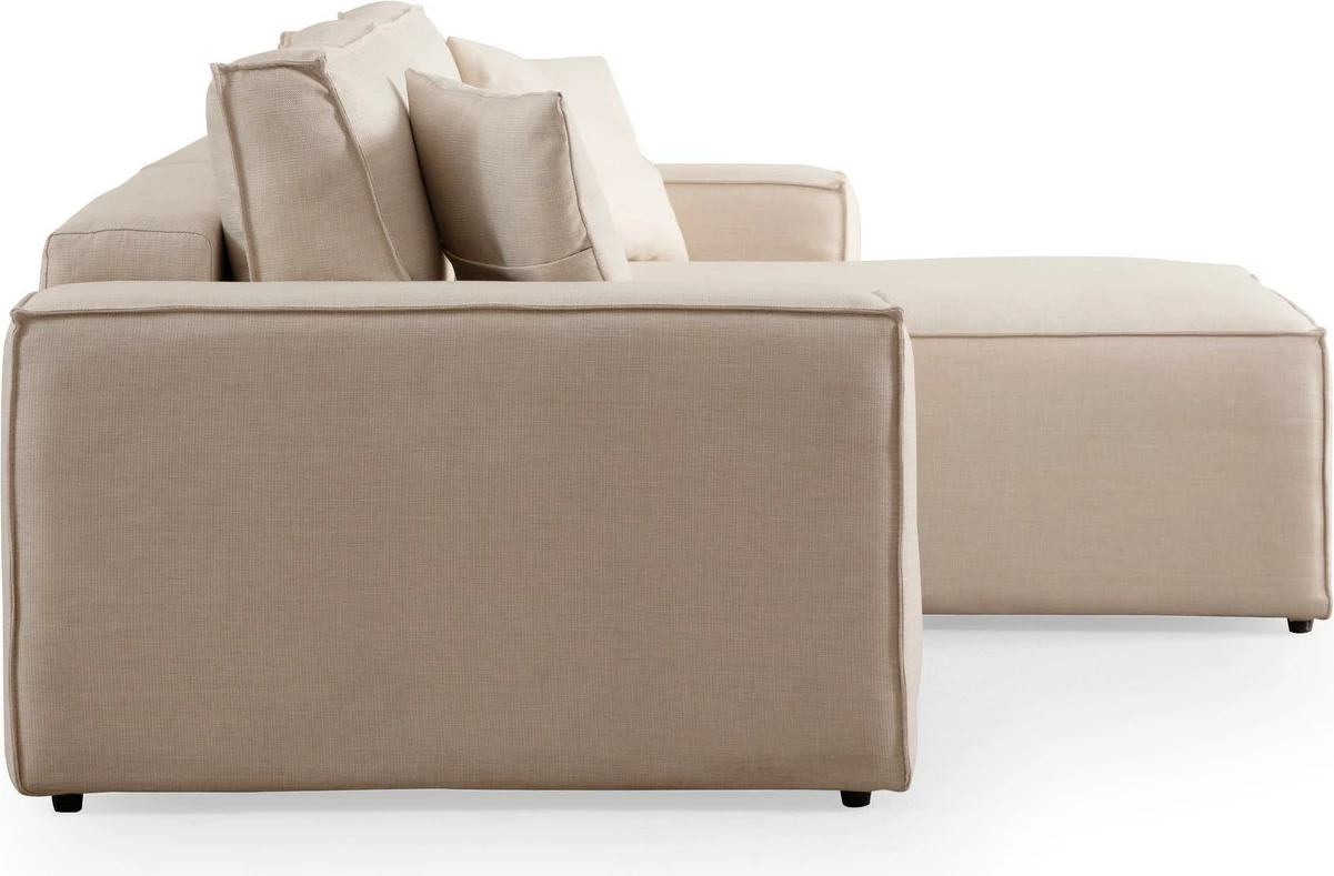 Kënd-sofë krevate Atelier del Sofa, kënd i djathtë, ngjyrë ecru