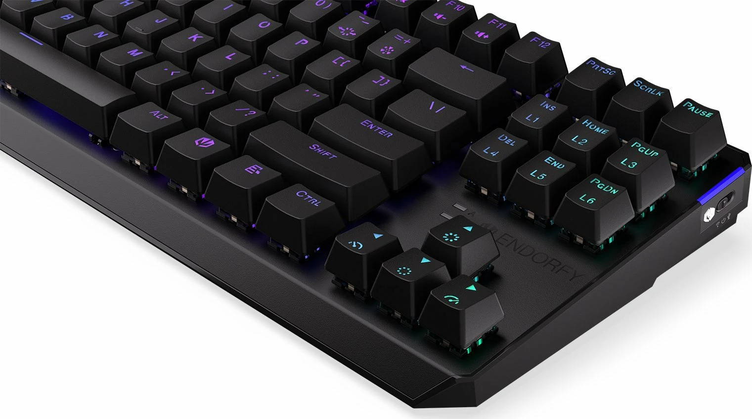 Tastierë mekanike Endorfy Thock TKL Wireless Red (EY5A080), Kailh Box Red, RGB, US layout, e zezë