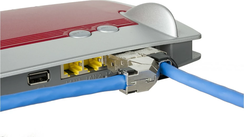 Konektor RJ45 METZ CONNECT 25G Field Plug Pro, mashkull, straight, paketim 10 copë, kuqe