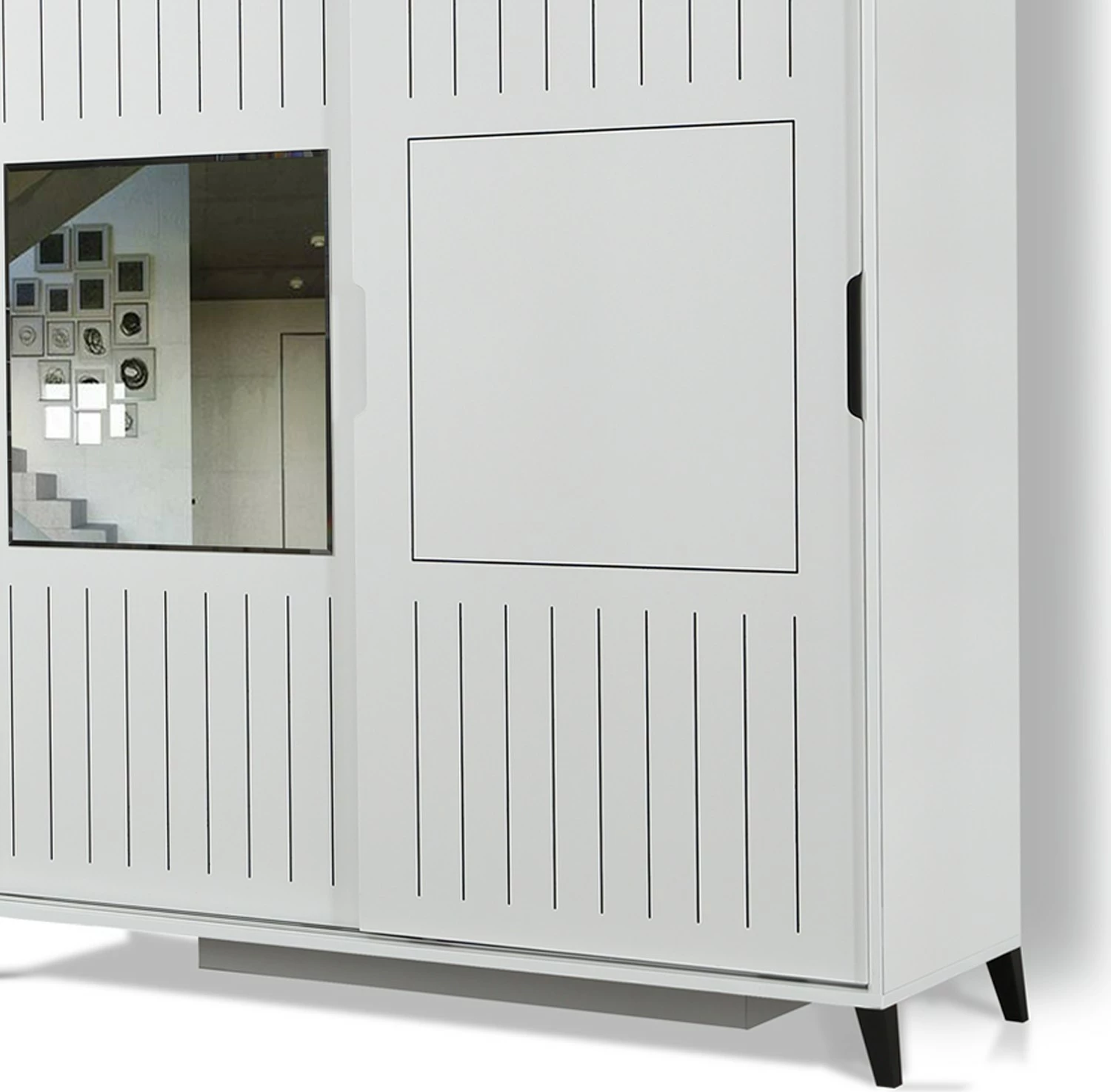 Dollap i bardhë me pasqyrë Hanah Home, Pasific Home Fuga 150