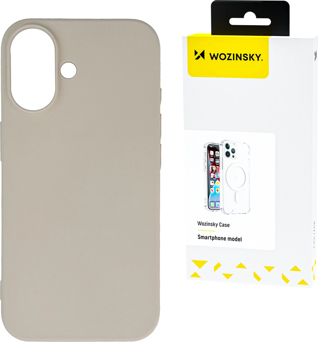 Mbështjellës silikon Wozinsky për Samsung Galaxy S25, Bezhe
