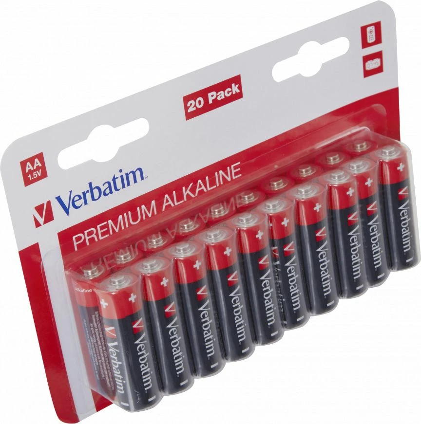 Bateri alkaline Verbatim AA/R6 (LR6) 1.5V, 20 copë