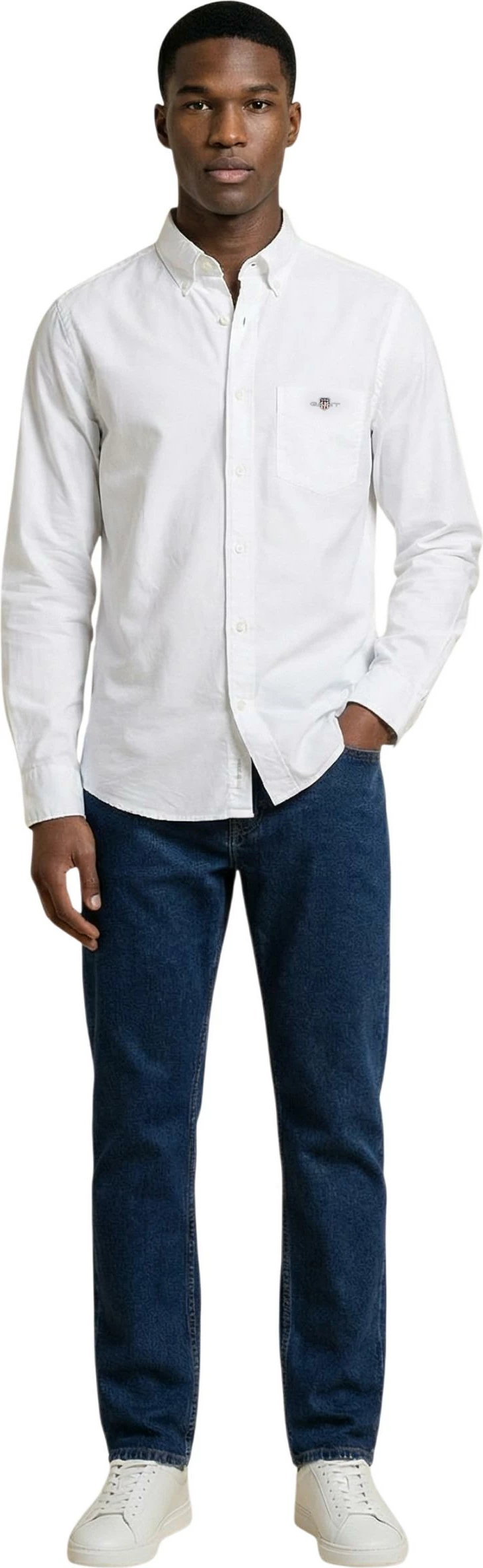 Këmishë për meshkuj Gant REG Classic Poplin 2601.3000100, e bardhë [Madhësia: L]