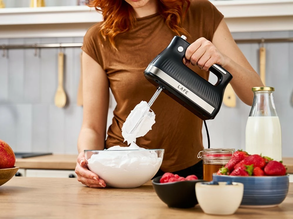 Mikser dore, Lafe, Mix&Store LAFMIX47473, 500W, 5 shpejtësi, turbo, me 2 lloje shtesash dhe kuti ruajtëse, e zezë