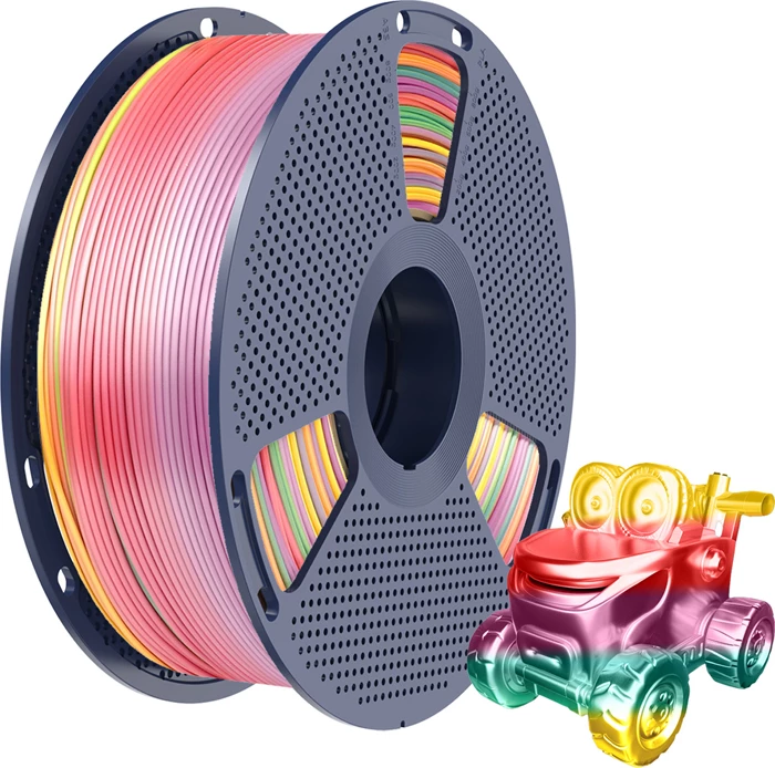 Filament 3D Sunlu PLA+ Silk Rainbow 01 1 kg 1.75 mm, Ylber (Rainbow 01)
