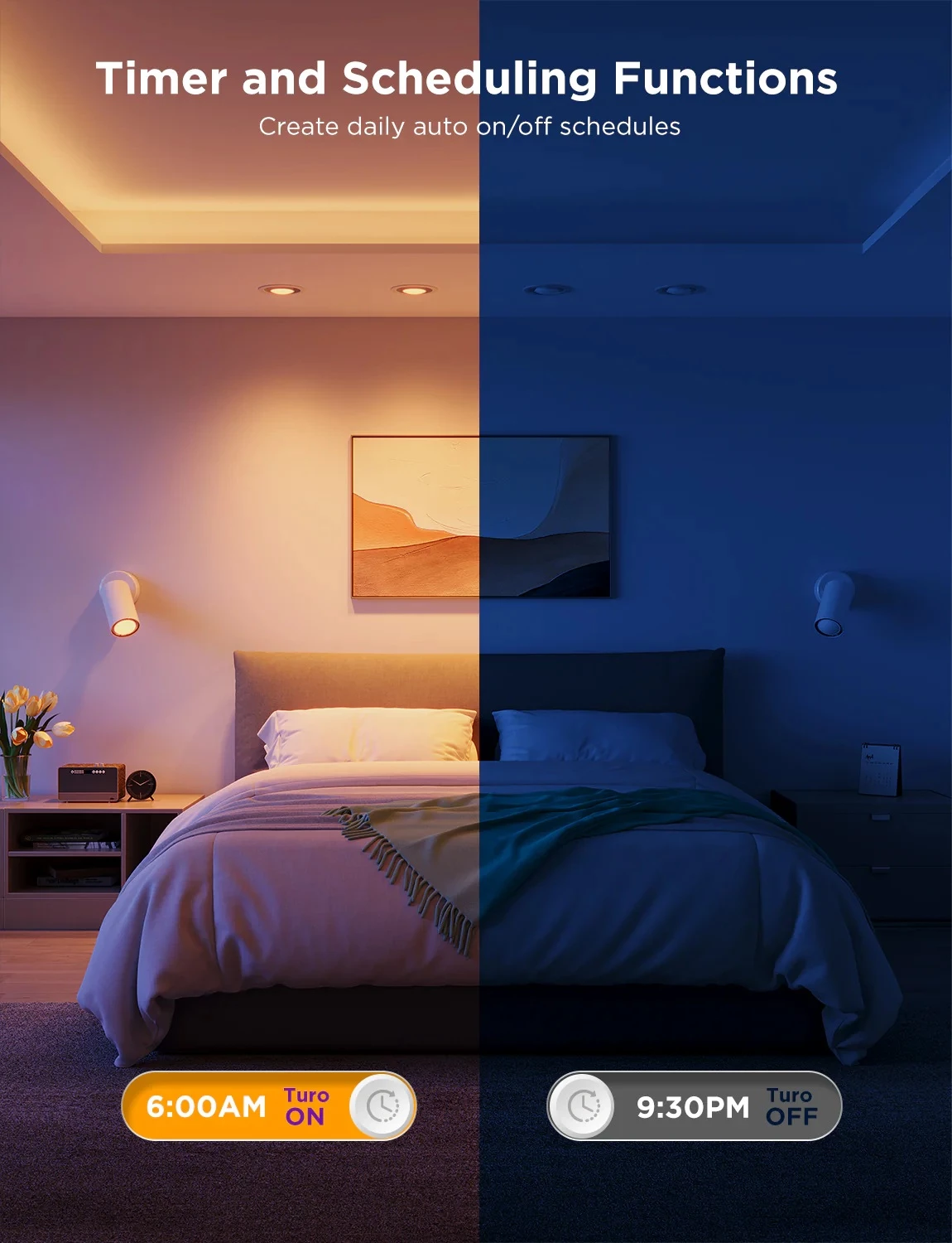 Llambë LED smart Govee B600D GU10 RGBWW 400 lm (2 copë)