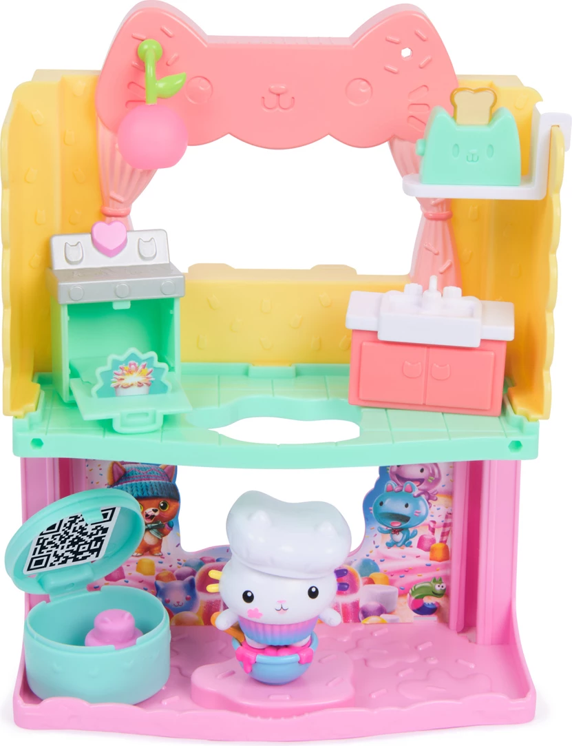 Gabby's Dollhouse - Seti i Lojës Kuzhina e Cakey me Sprinklet e Tortës