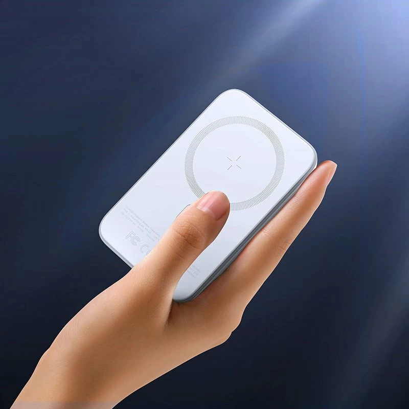 Powerbank Joyroom JR-W020 10000mAh 20W MagSafe, i bardhë, me kabllo USB-C 40cm