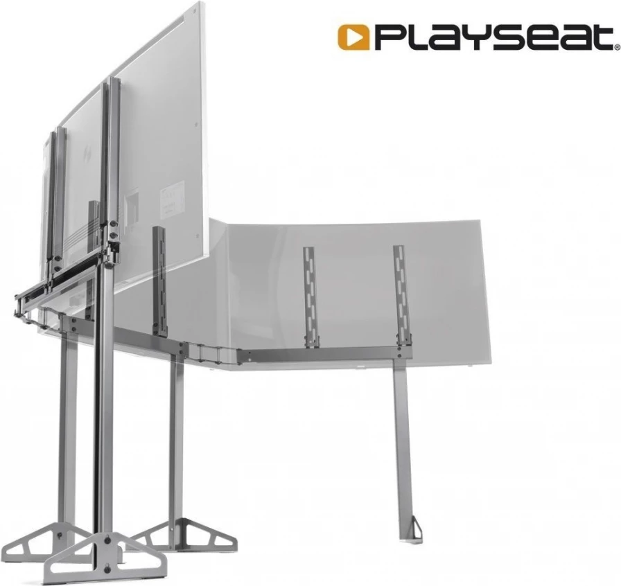 Mbajtëse për 3 monitorë/TV Playseat TV Stand Triple Package, e rregullueshme, ngjyrë metalike