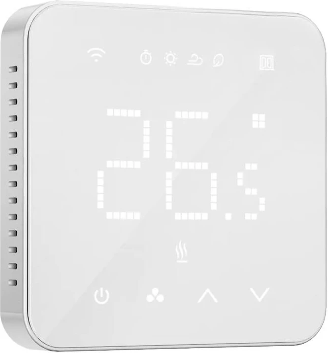 Termostat smart WiFi Meross MTS200HK(EU), Apple HomeKit, 16A, 2.4GHz, i bardhë