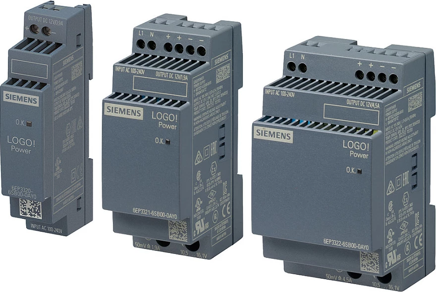 Furnizues rryme Siemens LOGO!Power 6EP3321-6SB00-0AY0, 12V 1.9A, shinë DIN, shumëngjyrësh