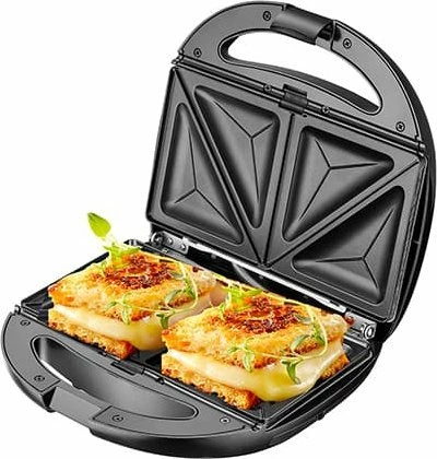 Sanduiç-bërës Camry CR 3057 6-në-1 1200W, zi/argjend