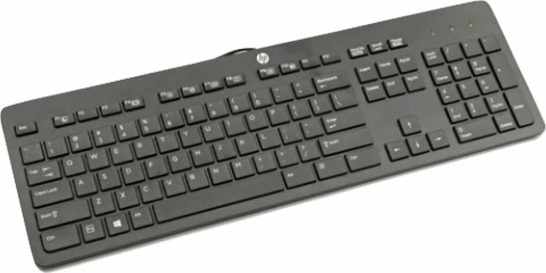 Tastierë HP Business Slim 803181-241 USB me kabllo, layout US, full-size 100%, e zezë