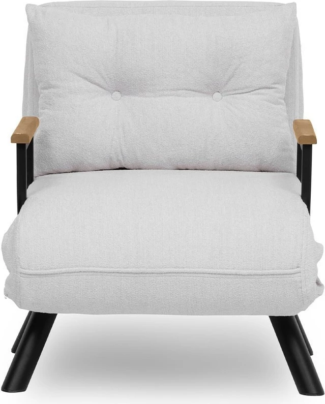 Krevat-karrige një vendës, Atelier del Sofa, Sando Single, teddy e bardhë
