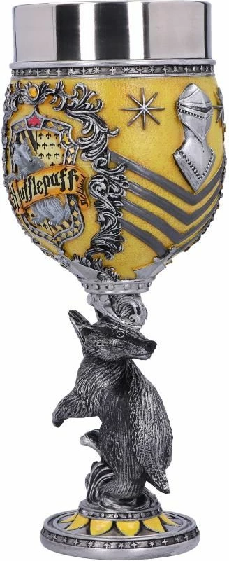 Krigë koleksionuese NEMESIS NOW Harry Potter Hufflepuff, e derdhur në rrëshirë dhe e pikturuar me dorë, verdhë/zezë
