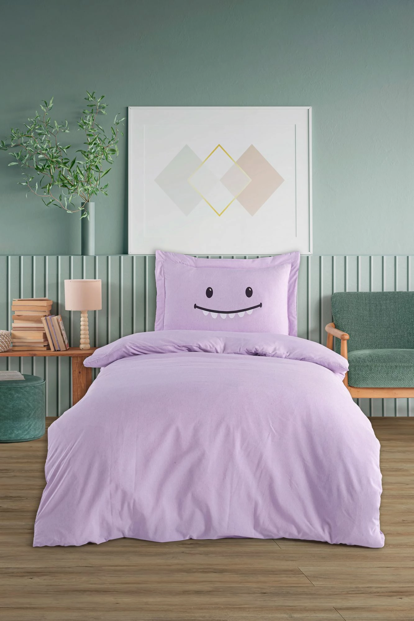 Set mbulesë për jorgan king size, ngjyrë lejla, Lububu, L'Essentiel Linge de Maison