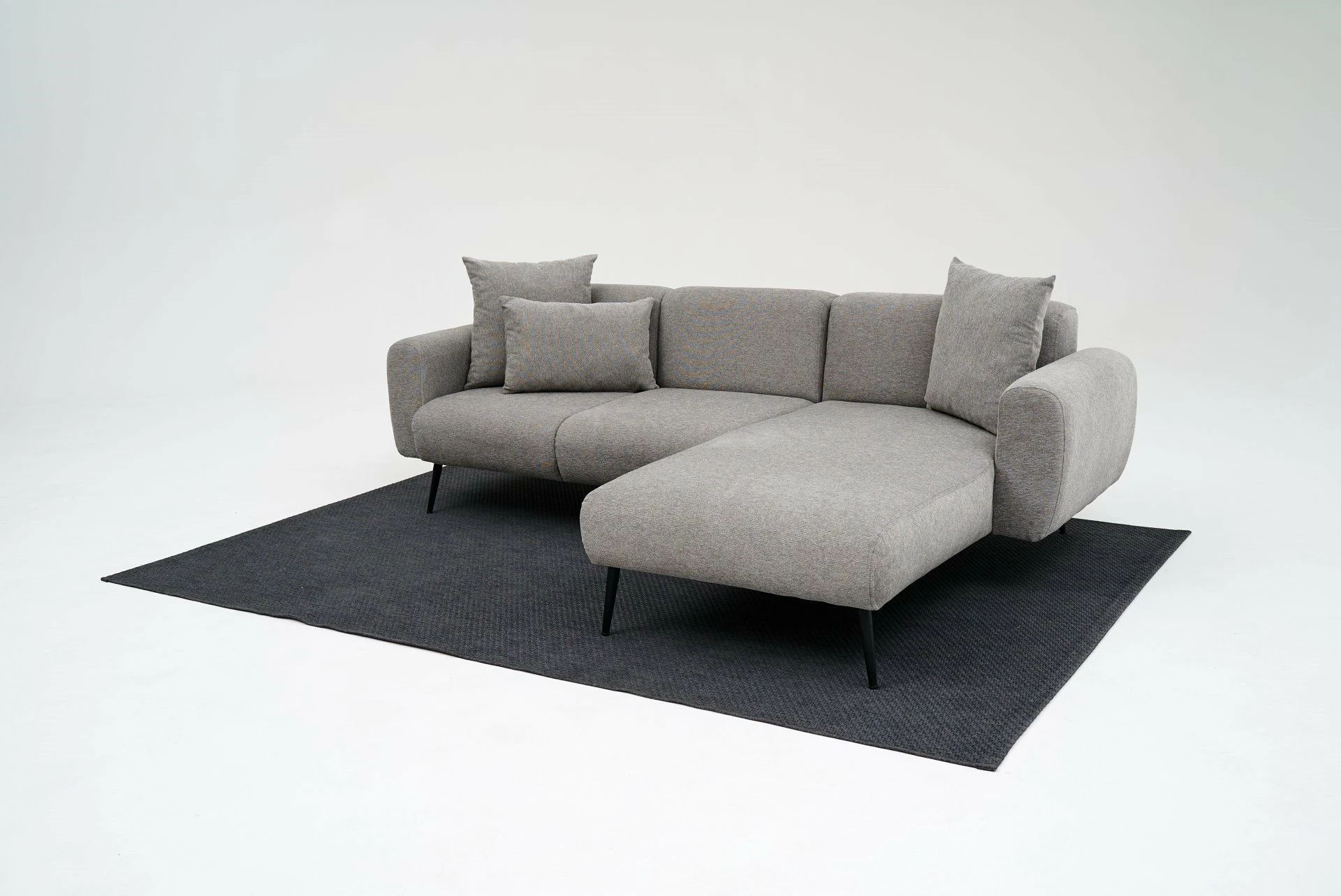 Këndare Atelier del Sofa, ana e djathtë, ngjyrë gri e çelët