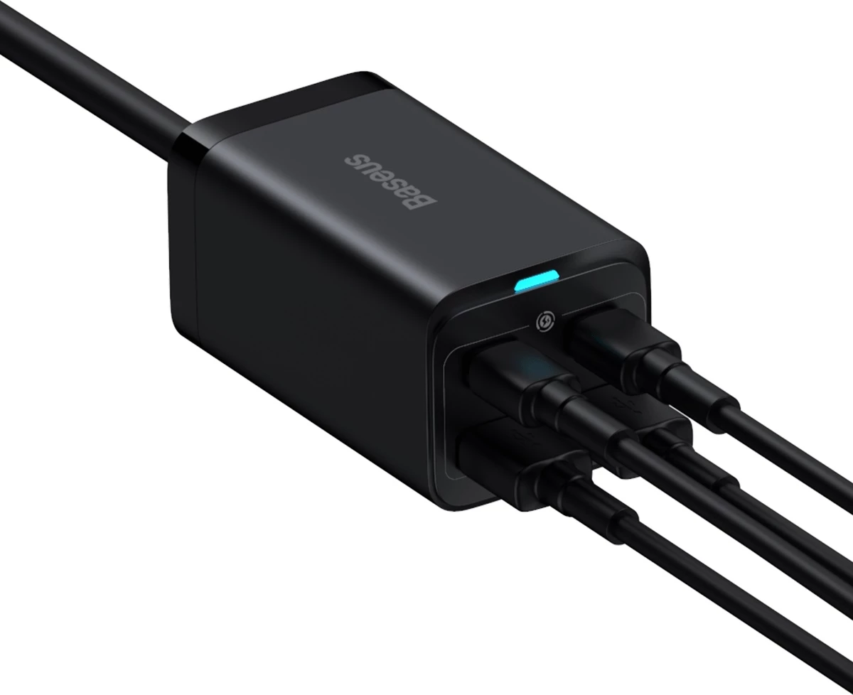 Karikues universal Baseus GaN3 Pro, 100W, 2x USB-C, 2x USB-A, i zi