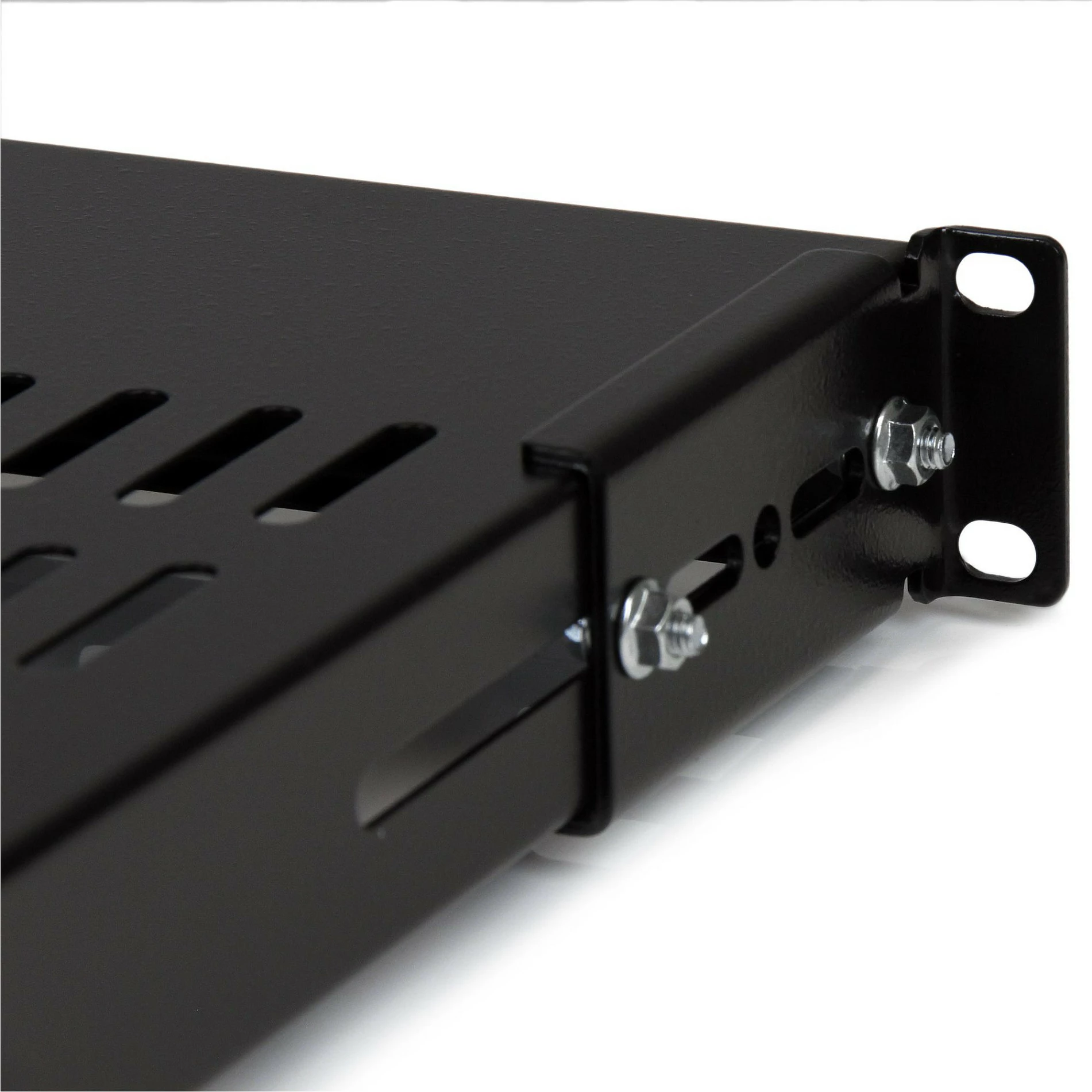 Raft për rack serveri StarTech ADJSHELF, 1U, i rregullueshëm 49.5–97.4 cm, ventiluese, 80 kg, i zi