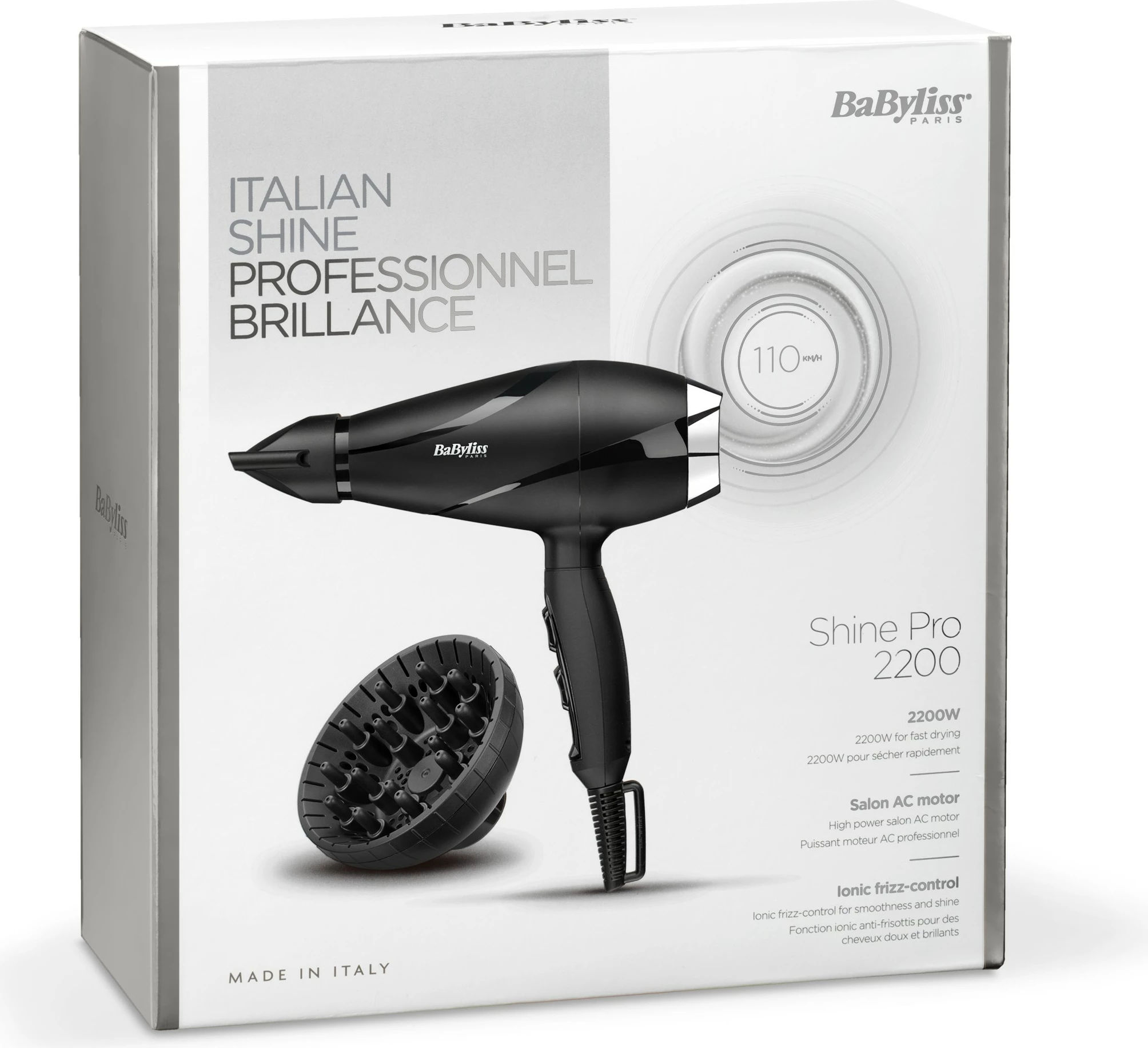 Tharëse flokësh BaByliss 6713DE 2200W e zezë