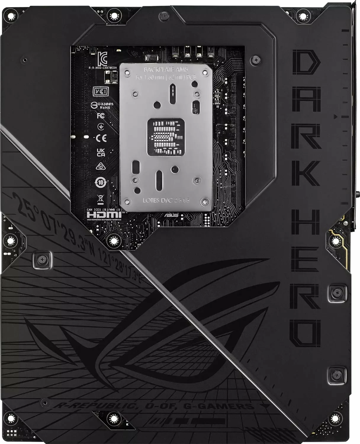 Pllakë amë Asus ROG Crosshair X870E Dark Hero, ATX, DDR5 deri 256GB, WiFi 7/Bluetooth, e zezë