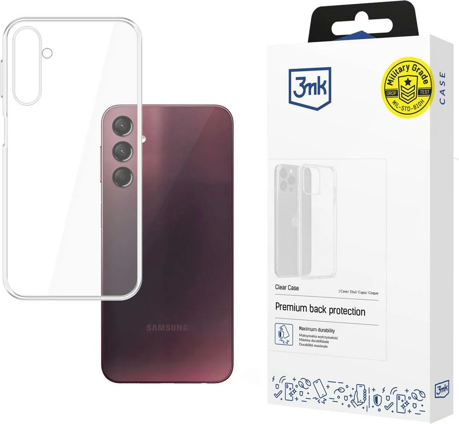 Mbështjellës 3mk Protection Clear Case për Samsung Galaxy A24 4G transparent