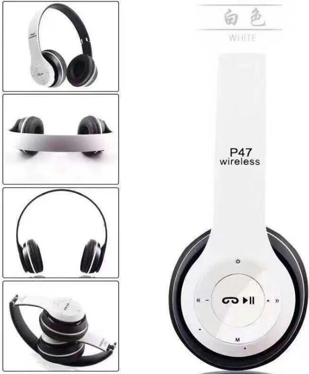 Kufje Wireless mbi-vesh (Over-Ear) P47 me Bluetooth