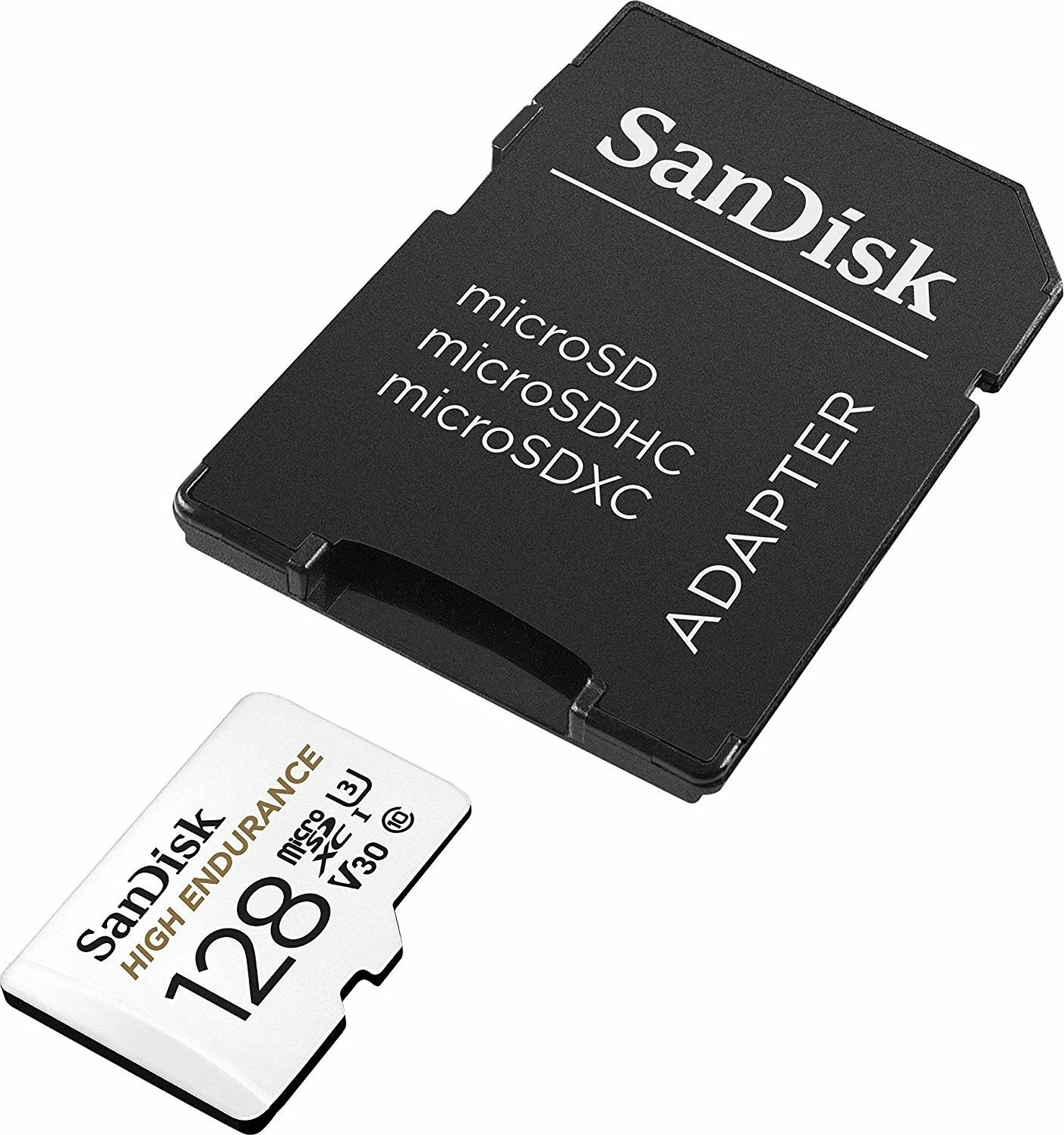Kartelë memorje microSDXC SanDisk High Endurance SDSQQNR-128G-GN6IA 128GB Class 10 UHS-I/U3 V30 me adapter 4