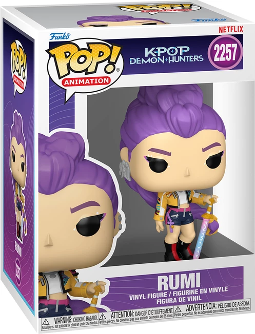 Figurinë koleksionuese Funko POP! Animation KPOP Demon Hunters Rumi, vinyl, vjollcë