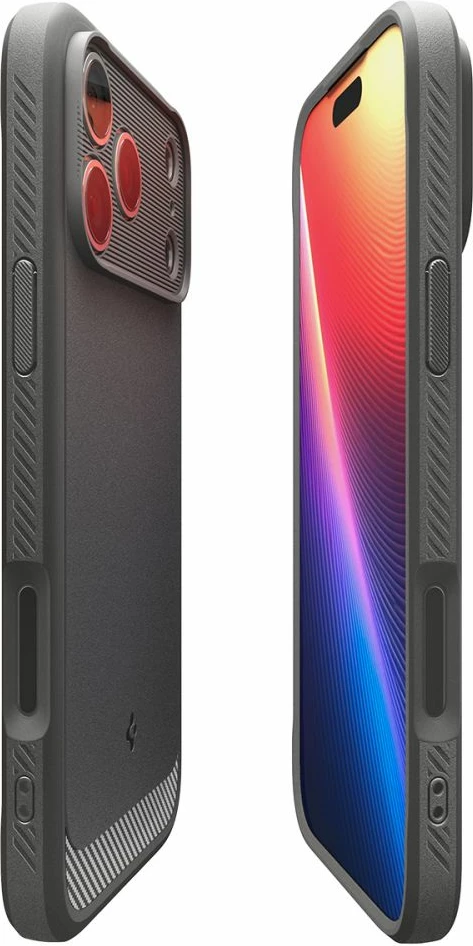 Mbështjellës Spigen Rugged Armor Mag MagSafe për iPhone 17 Pro Max, Gri