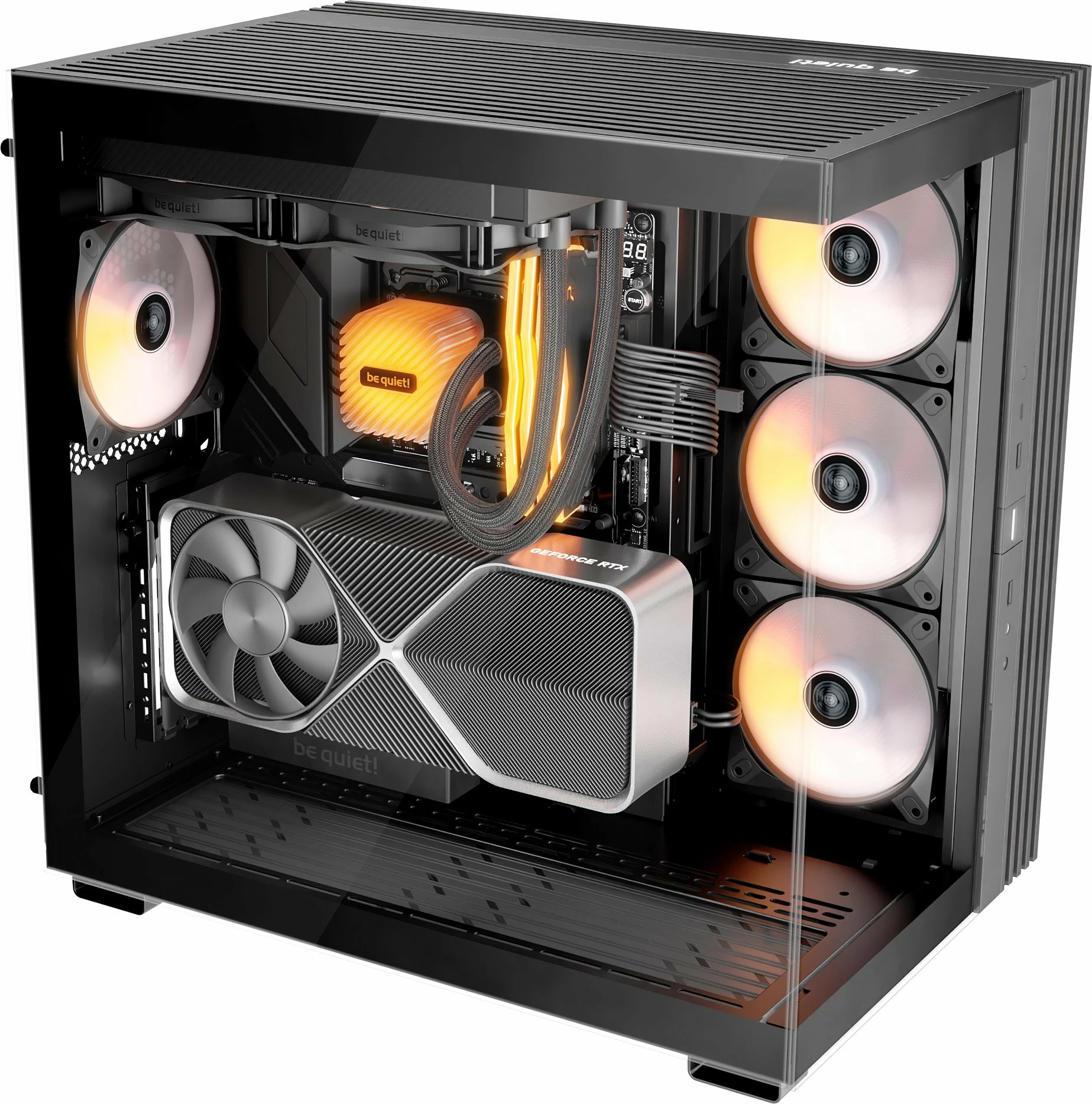 Kasë be quiet! Light Base 600 DX ARGB BGW65, Midi Tower ATX, tempered glass, pa furnizim rryme, e zezë