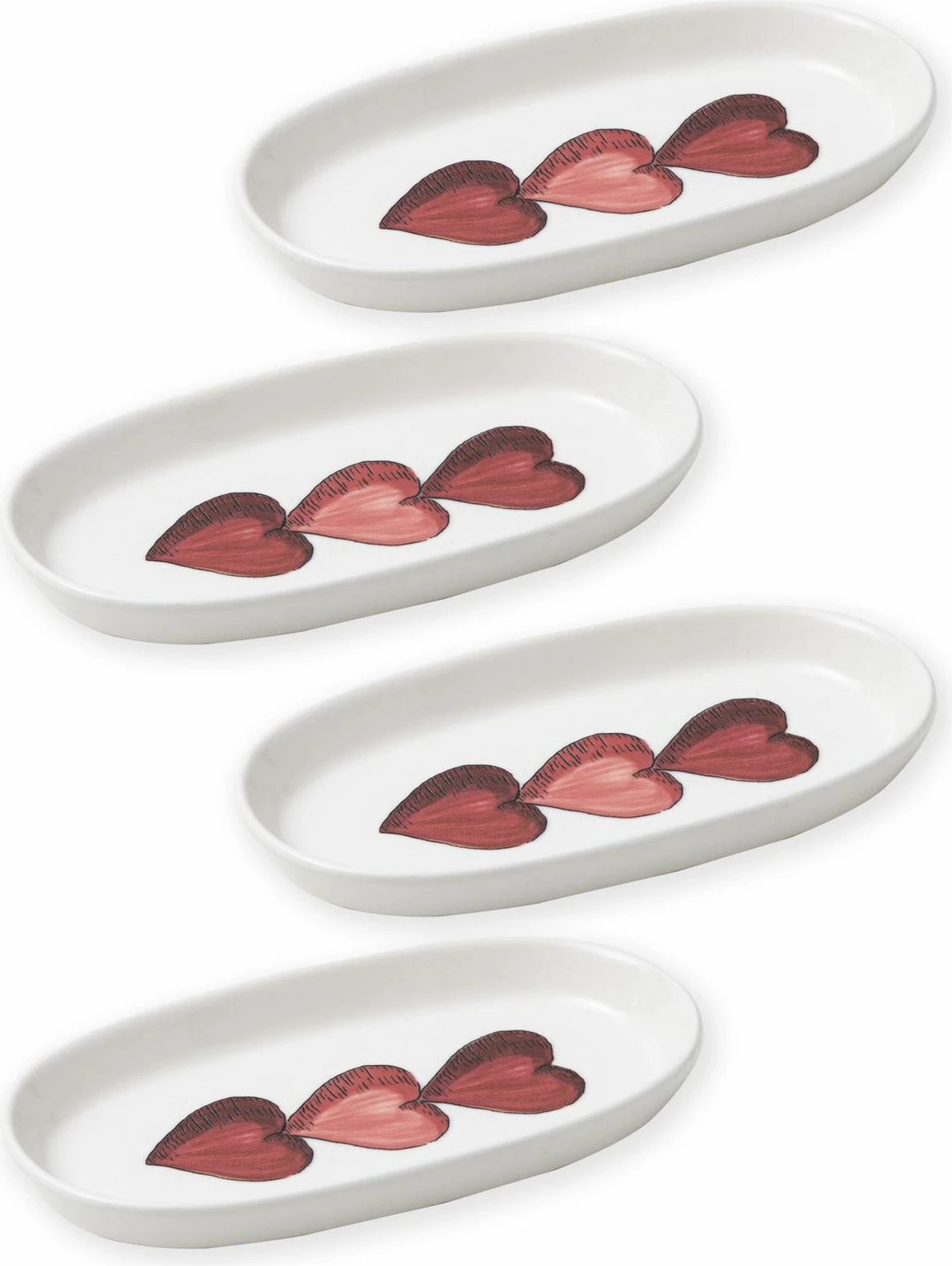 Set pjatash dekorative, 4 copë, Hermia Concept, LUV0018