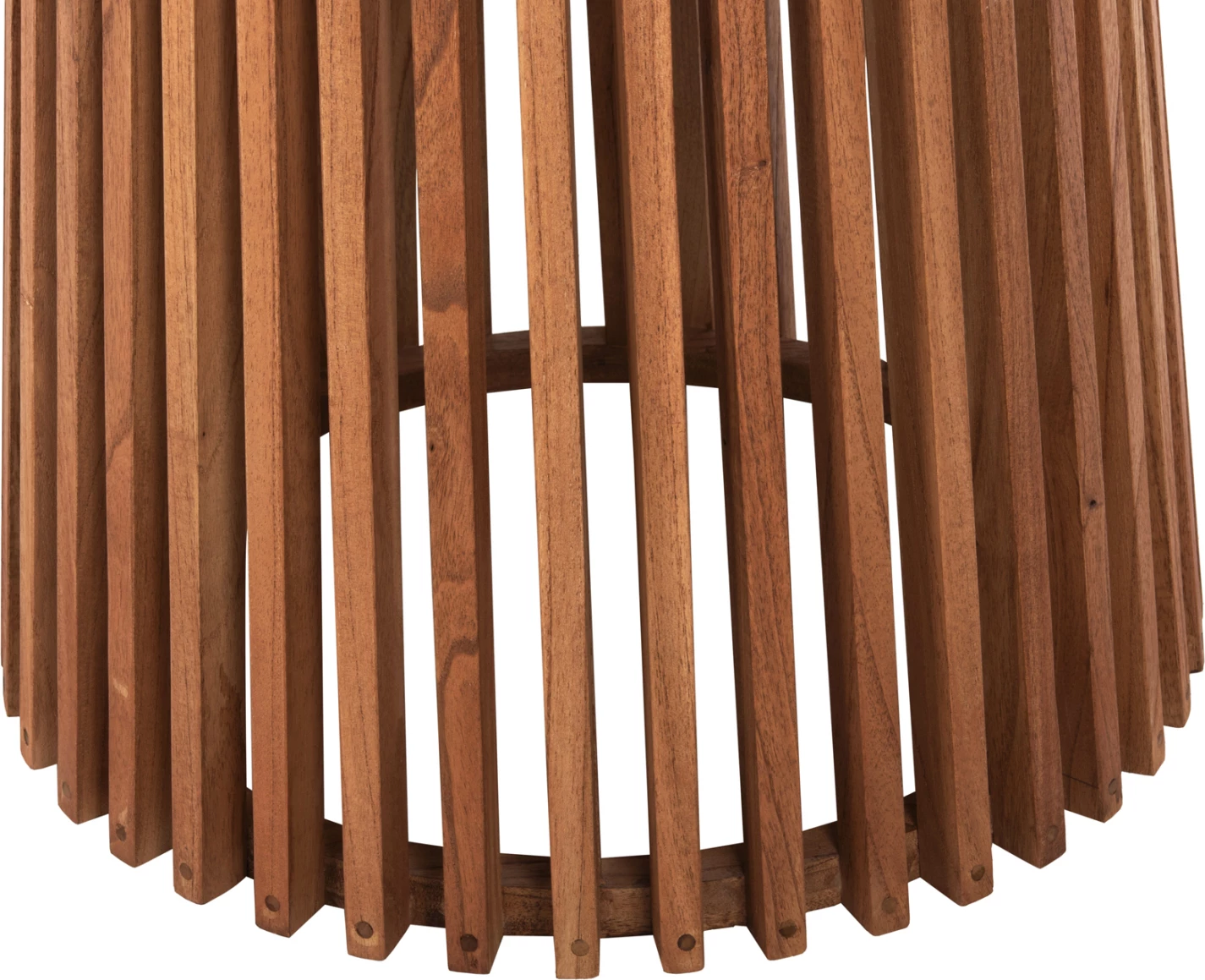 Tavolinë e rrumbullakët për ngrënie, FRANTZ, FH9388.11, dru MINDI, ngjyrë natyrale, Φ120x76.5 cm