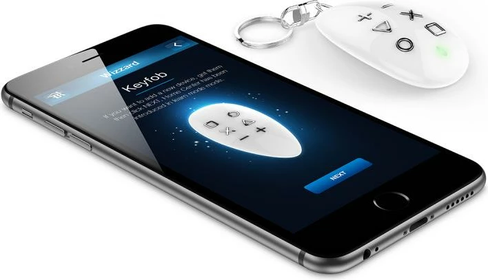 Telekomandë smart home, FIBARO, KeyFob FGKF-601, 6 butona, e bardhë