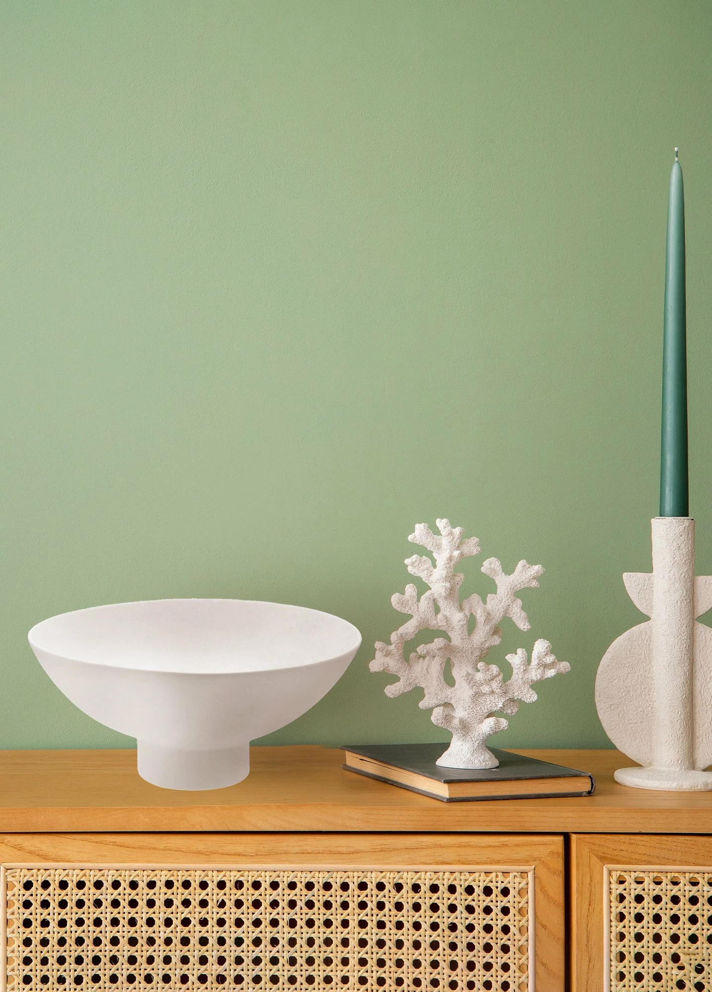 Vazo dekorative Aberto Design, e bardhë, DKR0474, 29x29x13cm