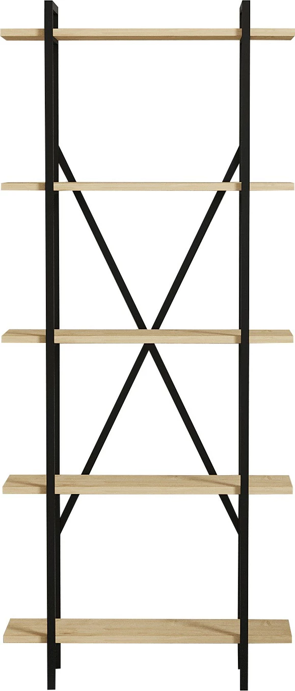 Raft librash Hanah Home, ngjyrë lis dhe e zezë, Kinder, 72x170x25cm