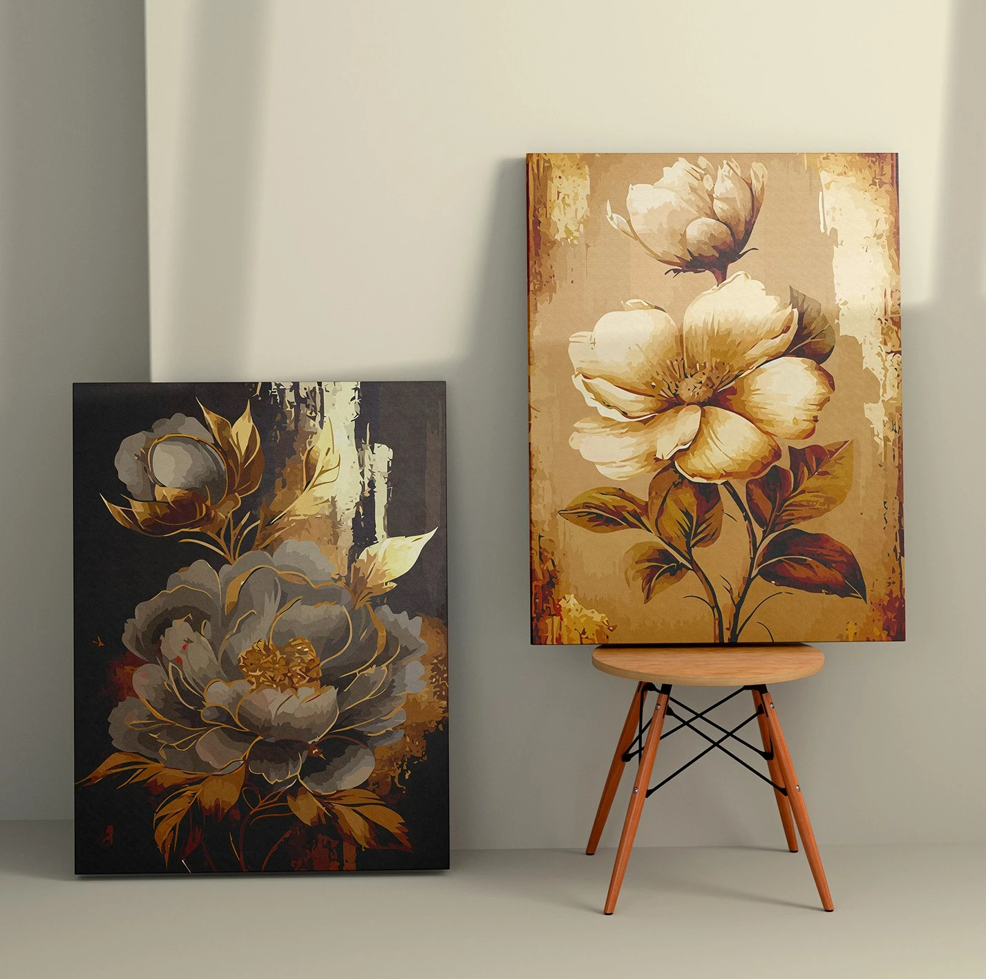 Pikturë dekorative në kanavacë (2 copa), Wallity, 2KNV4343, 50x70cm