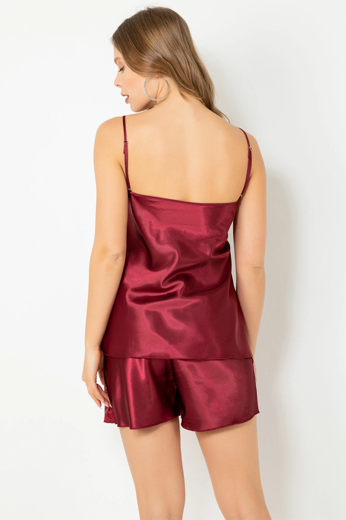 Babydoll Jumeon, ngjyrë e kuqe Claret, 001-018270