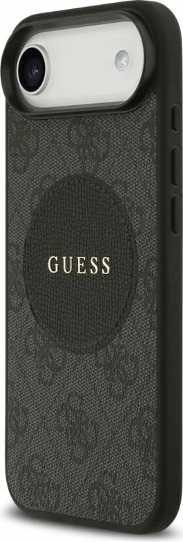 Kapak telefoni Guess 4G Circle Classic Logo MagSafe për iPhone Air, i zi