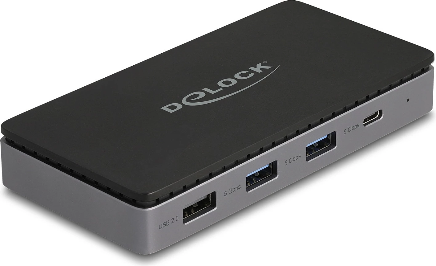 Docking stacion DeLOCK USB-C, Dual HDMI 4K, Gigabit LAN, PD 85W, zi/gri