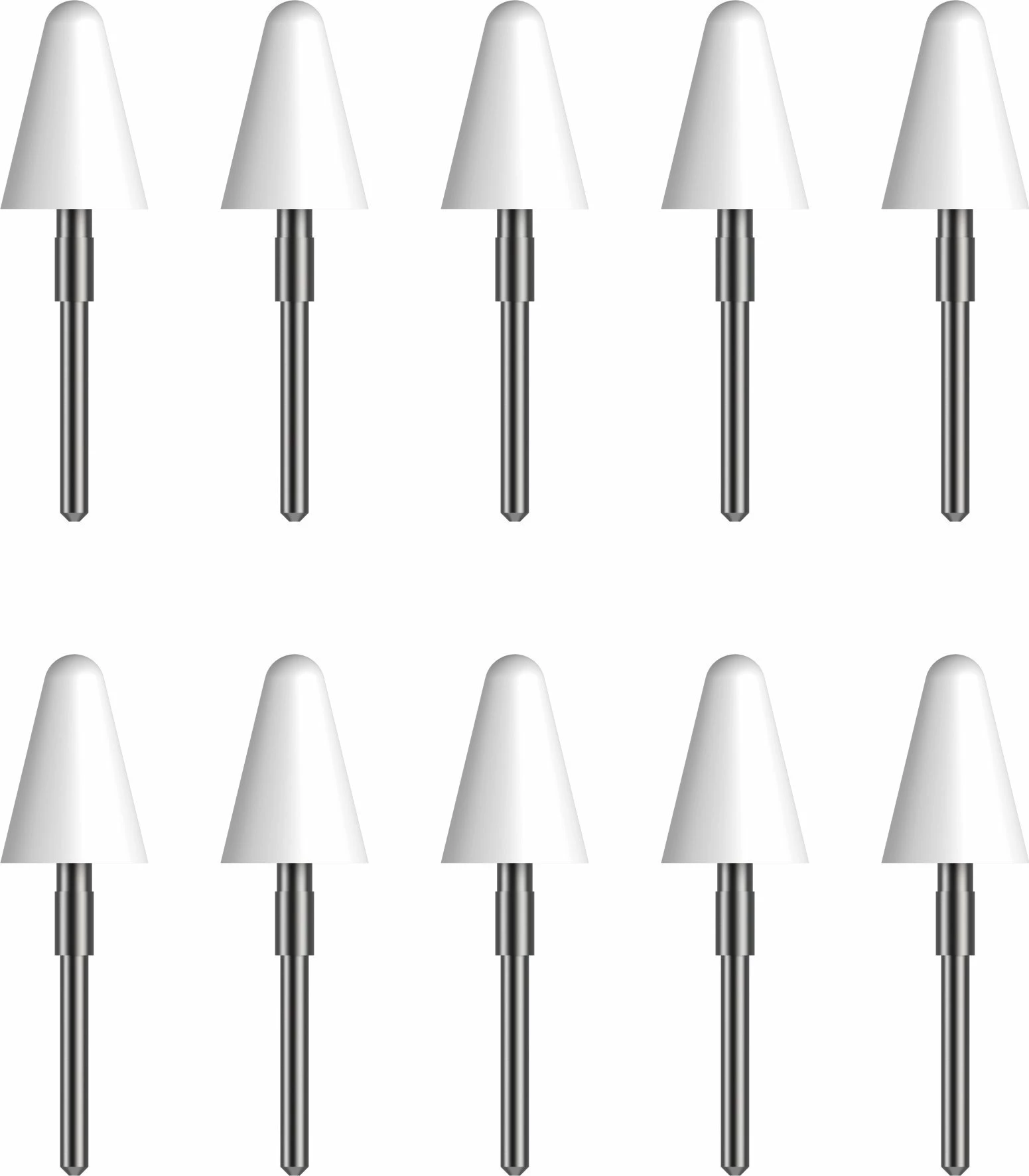 Maja zëvendësuese për stylus Kobo Stylus 2 N605-AC-WH-P-PN, e bardhë, set 10 copë