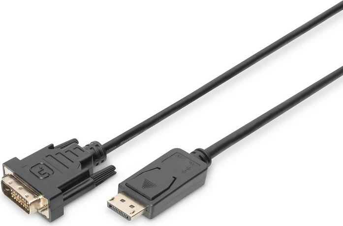 Kabllo adapter Digitus AK-340306-020-S, DisplayPort në DVI-D (24+1), 2m, e zezë