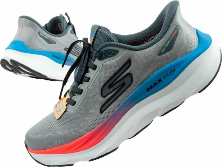 Atlete për meshkuj Skechers Max Run Slip-Ins, gri