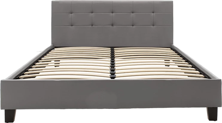 Krevat dopio Mago pu ngjyrë gri mat 150x200cm