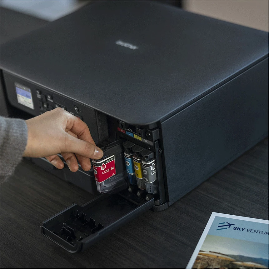 Printer multifunksional inkjet Brother DCP-J1310DW, A4, Wi‑Fi, duplex, me ngjyra, i zi