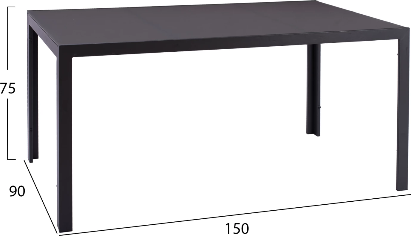 Set kopshti tavolinë & karrige LEOFER FH21004, 5 pjesë, hiri