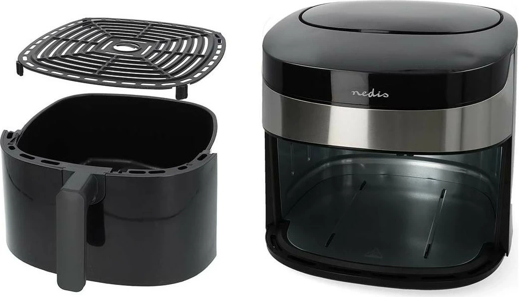 Fryer pa yndyrë Nedis KAAF180BKW, 6.2L, Wi-Fi, e zezë