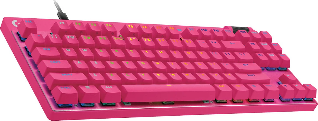 Tastierë Logitech PRO X TKL RAPID, magenta, US layout
